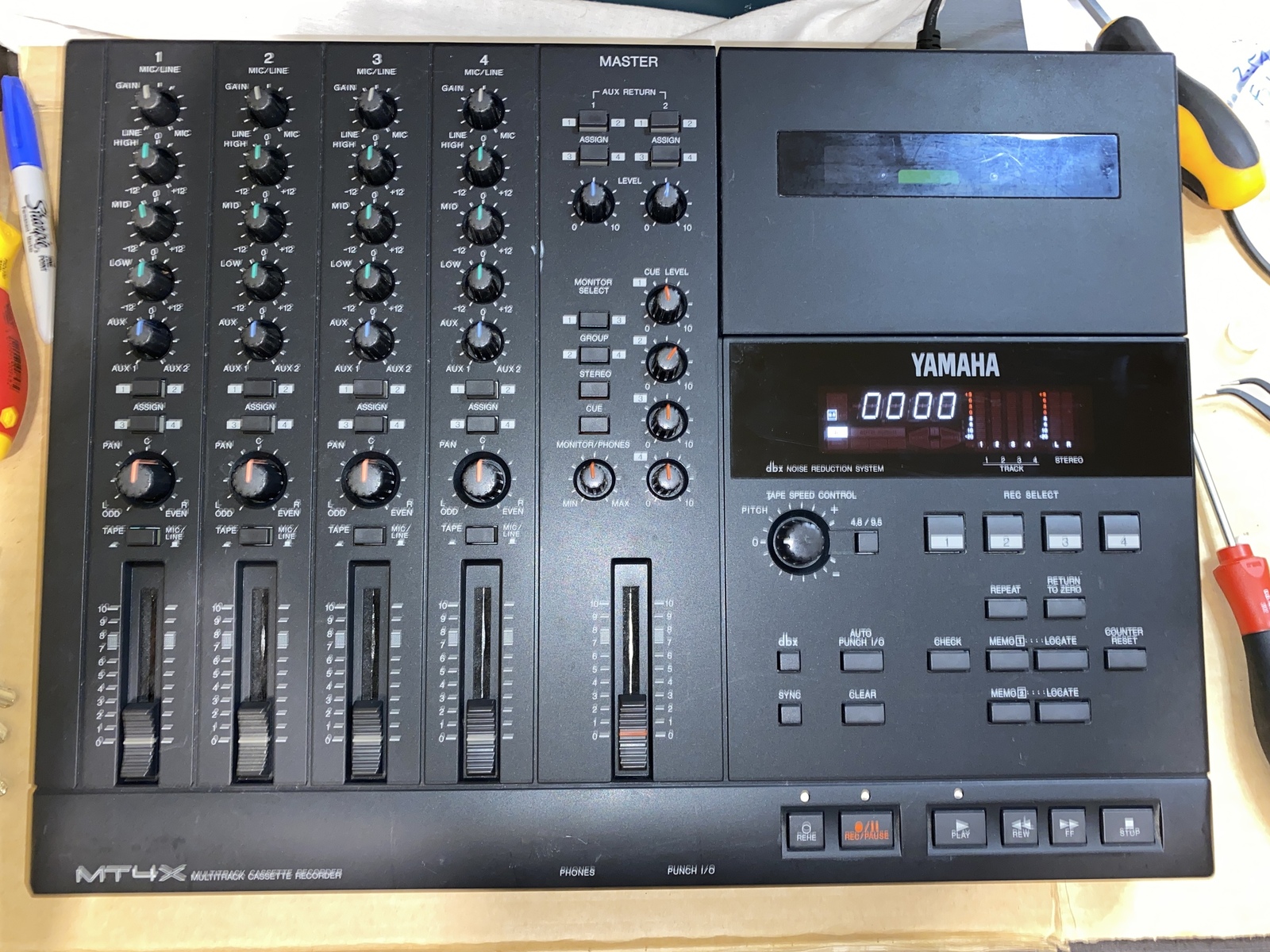 Yamaha MT4X Multitrack Cassette Recorder: Disassembly & Service